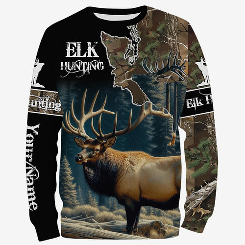 Best Elk Hunting Camouflage Shirts for Elk Hunters, Personalized Hunting Shirts FSD882