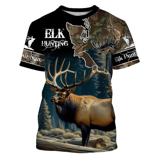 Best Elk Hunting Camouflage Shirts for Elk Hunters, Personalized Hunting Shirts FSD882