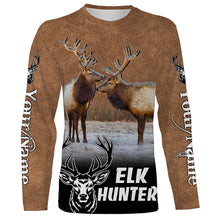 Load image into Gallery viewer, Elk Hunting Custom Name Shirts for Elk Hunters, Best Elk Hunting Gifts for Men FSD4528