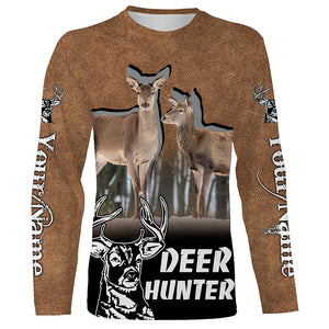 Personalized Deer Buck hunting Clothes Customized Name All over print Shirt, Hunting Gift FSD3102