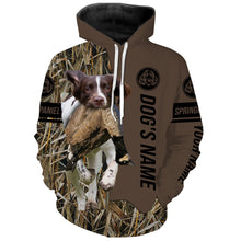 Load image into Gallery viewer, English Springer Spaniel Hunting Dog Custom Name Camo Shirts, Hunting Gifts FSD4079KYC