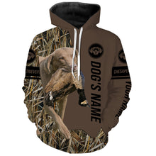 Load image into Gallery viewer, Chesapeake Bay Retriever Hunting Dog Custom Name Camo Shirts, Hunting Gifts FSD4083KYC