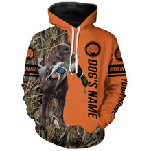 Load image into Gallery viewer, Boykin Spaniel Hunting Dog Customized Name All over printed Shirts for Hunters, Hunting Gifts FSD4084