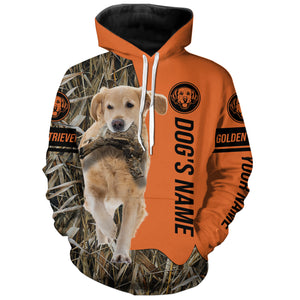 Golden Retriever Hunting Dog Customized Name All over printed Shirts for Hunters, Hunting Gifts FSD4085