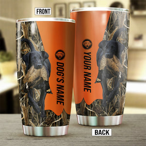 Black Labrador Retriever Birds & Deer shed Hunting Dog Custom name Stainless Steel Tumbler Cup FSD4284