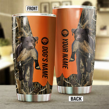 Load image into Gallery viewer, Chocolate Labrador Retriever Birds &amp; Deer shed Hunting Dog Custom name Stainless Steel Tumbler Cup FSD4286