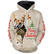 Load image into Gallery viewer, Christmas Yellow Labrador Retriever Hunting Dog Custom Name Shirts, Gifts for Hunters FSD4612