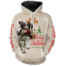 Load image into Gallery viewer, Christmas English Springer Spaniel Hunting Dog Custom Name Shirts, Gifts for Hunters FSD4614