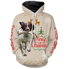 Load image into Gallery viewer, Christmas English Springer Spaniel Hunting Dog Custom Name Shirts, Gifts for Hunters FSD4614