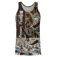 Load image into Gallery viewer, Goose Hunting Waterfowl Camo custom Name Shirts, Goose hunting shirt, gift for Hunter FSD186