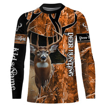 Load image into Gallery viewer, Deer Hunting Orange camouflage Custom name Shirts, Deer hunting shirt, Gifts for hunters FSD189