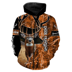 Deer Hunting Orange camouflage Custom name Shirts, Deer hunting shirt, Gifts for hunters FSD189