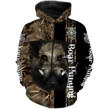 Load image into Gallery viewer, Wild Boar Hunting Camouflage Custom Name Shirts for hunter, Personalized hunting gifts FSD191