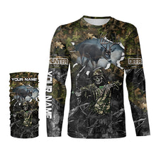 Load image into Gallery viewer, Deer Hunting Grim Reaper Camouflage Shirts for Deer Hunters, Personalized Hunting Shirts FSD761