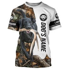 Load image into Gallery viewer, Black Labrador Antler Shed Hunting Labs Customize Name All over print Shirts FSD3585