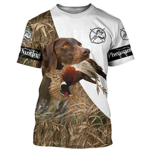 Load image into Gallery viewer, Personalized Pheasant hunting with dog German shorthaired pointer 3D All over print Shirt, Hoodie FSD3695