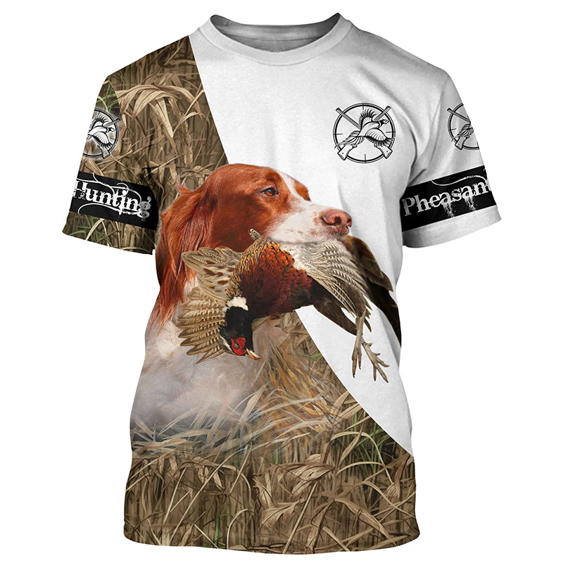 Personalized Pheasant hunting with dog English Setter 3D All over print Shirt, Hoodie FSD3697