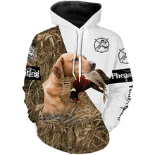 Load image into Gallery viewer, Personalized Pheasant hunting with dog Fox Red Lab 3D All over print Shirt, Hoodie FSD3698