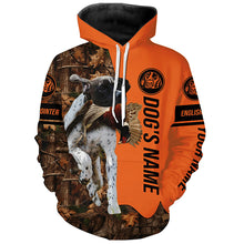 Load image into Gallery viewer, Pheasant Hunting with Dog English Pointer Customize Name Shirts for Bird Hunter, pheasant hunter FSD4041