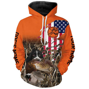 Pheasant Hunting Custom Orange Shirts for Hunters, Pheasant Hunting with Dogs Shirt FSD4532