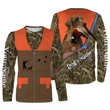 Load image into Gallery viewer, Personalized Pheasant Upland Hunting Vest shirt for Men - Pudelpointer hunting dog breeds clothing FSD3983