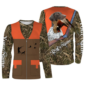 German Shorthaired Pointer shirt - Personalized Pheasant Upland Hunting Vest shirt for Men FSD3984