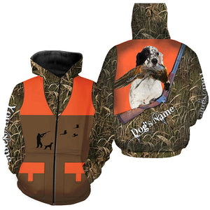 Custom Name English Setter Dog Pheasant Upland Hunting Vest shirt for Men FSD3989