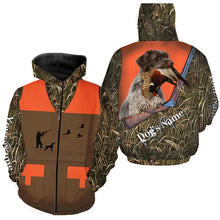 Load image into Gallery viewer, Custom name Wirehaired Pointing Griffon Pheasant Upland Hunting Vest shirt for Men FSD3990