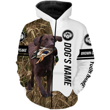 Load image into Gallery viewer, Duck Hunting Dog brown Chesapeake Bay Retriever Customize Name 3D All Over print shirts, Hoodie FSD3478