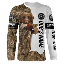 Load image into Gallery viewer, Pheasant Hunting With Griff Dog Wirehaired pointing griffon Custom Name All Over Print Shirts FSD3599