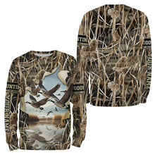 Load image into Gallery viewer, Canada Goose hunting waterfowl camo custom Name All over printing Shirts, Gift for hunters FSD3702