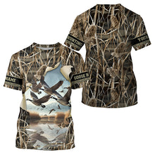 Load image into Gallery viewer, Canada Goose hunting waterfowl camo custom Name All over printing Shirts, Gift for hunters FSD3702