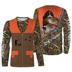 English Springer Spaniel Pheasant hunting Dog Custom all over print Vest Shirts for Pheasant hunter FSD3995