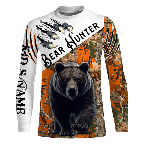 Bear Hunting Camouflage custom Name all over print Shirts, Bear hunting Shirt, gift for Hunter FSD227