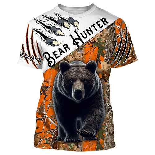 Bear Hunting Camouflage custom Name all over print Shirts, Bear hunting Shirt, gift for Hunter FSD227