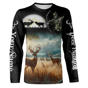 Deer Hunting Grim Reaper Custom Name Shirts for Deer Hunter, Hunting Gift, Hunting Shirts FSD557