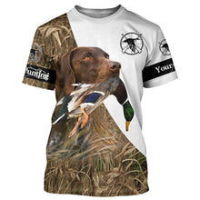 Load image into Gallery viewer, Duck hunting with dog german shorthaired pointer Custom Name 3D All over print Shirt, Hoodie Personalized gifts ideas for Duck hunter FSD2712