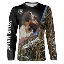 Load image into Gallery viewer, English Springer Spaniel Gun Dog Pheasant Hunting Custom Name Shirts for Pheasant Hunters FSD3920