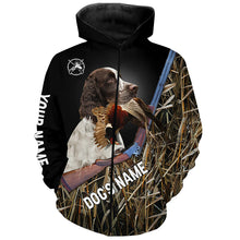 Load image into Gallery viewer, English Springer Spaniel Gun Dog Pheasant Hunting Custom Name Shirts for Pheasant Hunters FSD3920