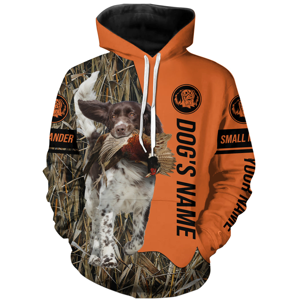 Small Munsterlander Hunting Dog Customized Name Shirts for Hunters, Pheasant Bird Hunting Gifts FSD4249