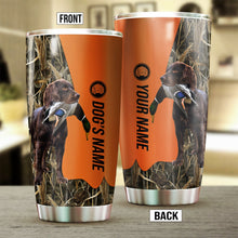 Load image into Gallery viewer, Boykin Spaniel Birds &amp; Deer shed Hunting Dog Custom name Stainless Steel Tumbler Cup FSD4323