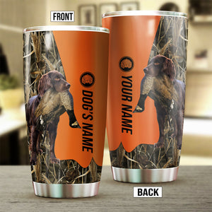 Boykin Spaniel Birds & Deer shed Hunting Dog Custom name Stainless Steel Tumbler Cup FSD4323