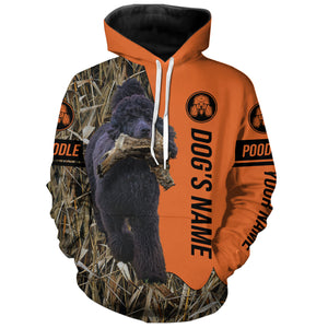 Poodle Hunting Dog Duck, Pheasant, Grouse, Deer shed Customized Name All over printed Shirts, Hunting Gifts FSD4121