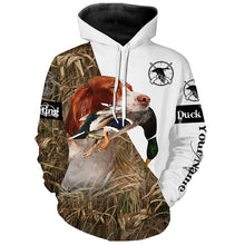 Load image into Gallery viewer, Duck hunting with Liver belton English Setter Custom Name 3D All over print Shirt, Hoodie - Personalized Hunting Gifts FSD2736