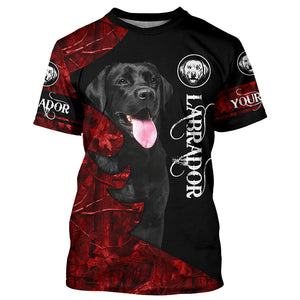 Black Labs Labrador Retriever Dog Custom Name 3D All over print Shirt, Hoodie, Personalized gift FSD4095