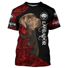 Load image into Gallery viewer, Chocolate Labs Labrador Retriever Dog Custom Name 3D All over print Shirt, Hoodie, Personalized gift FSD4096