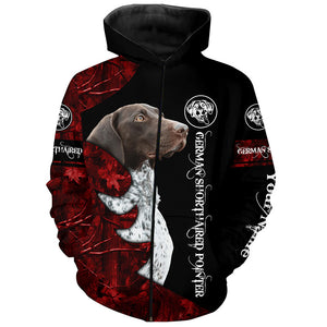 Best German Shorthaired Pointer Dog Custom Name 3D All over print Shirt, Hoodie - Personalized gift FSD4097