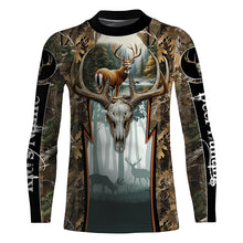 Load image into Gallery viewer, Whitetail Deer hunting camouflage custom Name all over print Shirts, Deer hunting gifts FSD1080