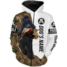 Load image into Gallery viewer, Pheasant Hunting with Poodle Dog Custom Name Camo Full Printing Shirts, Personalized hunting gifts FSD3889