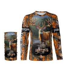 Load image into Gallery viewer, Best Whitetail Deer hunting Orange camo custom name 3D All over print Shirts Personalized gift for Hunters FSD2094